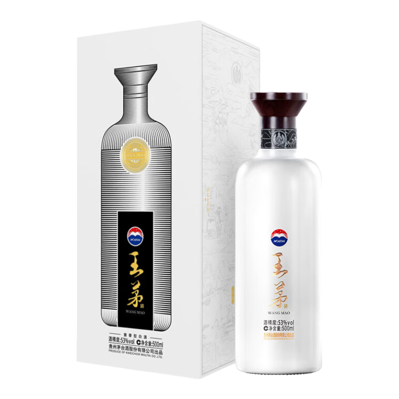 茅台(MOUTAI)王茅 祥邦白茅 酱香型白酒 53度 500ml 单瓶装 443.21元