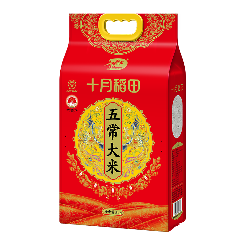 十月稻田 SHI YUE DAO TIAN 东北五常大米稻香米 5Kg 26.44元