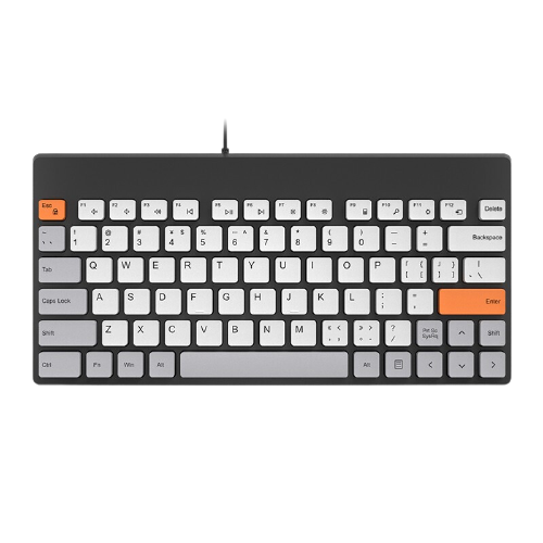 B.O.W 航世 K620U 79键 有线薄膜键盘 橙灰黑 无光 38元