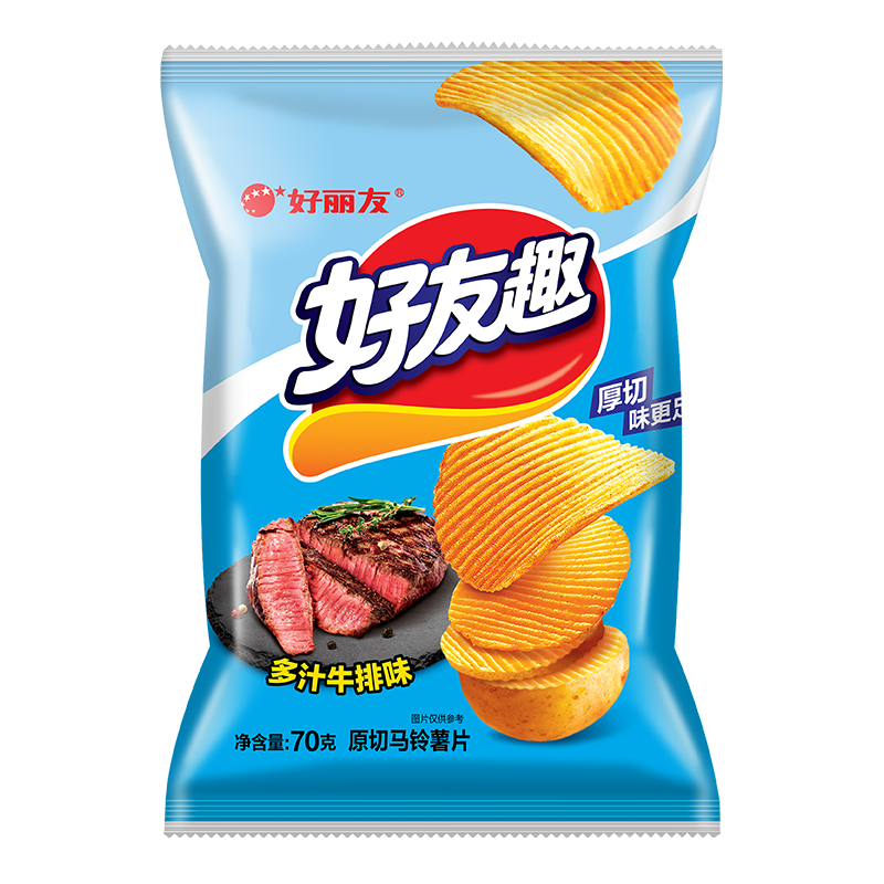 PLUS会员：好丽友 好友趣零食薯片70g 11.58元（合3.86元/件）