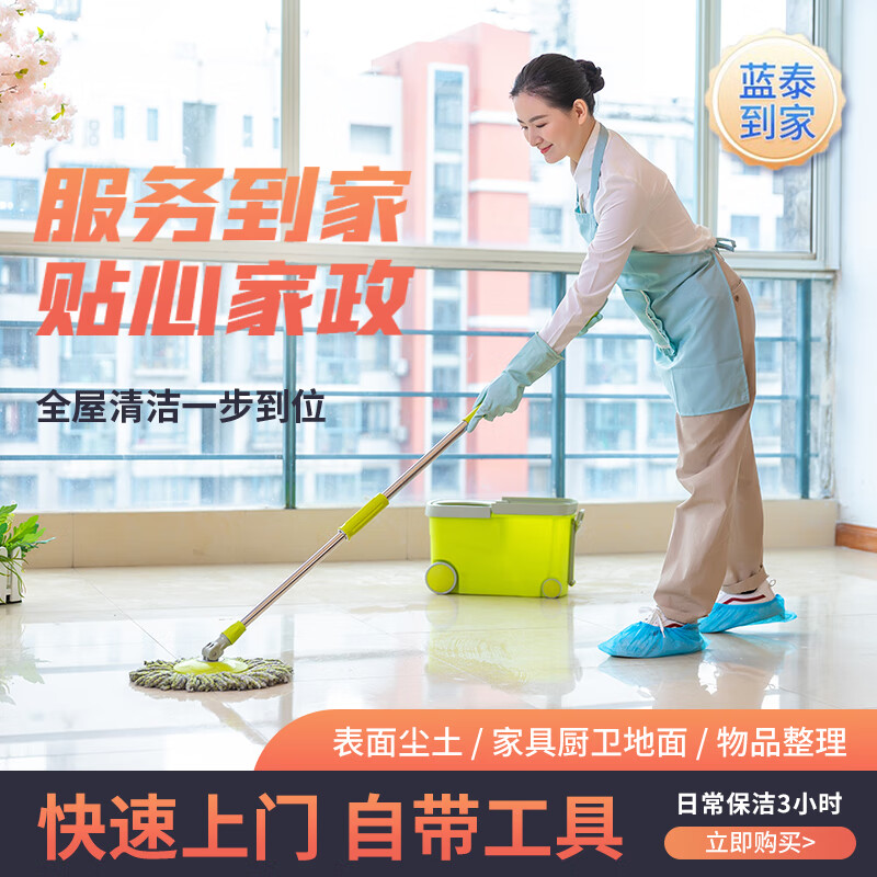 家政保洁服务 全屋打扫上门清洁服务 日常保洁 深度保洁 日常保洁3小时 咨