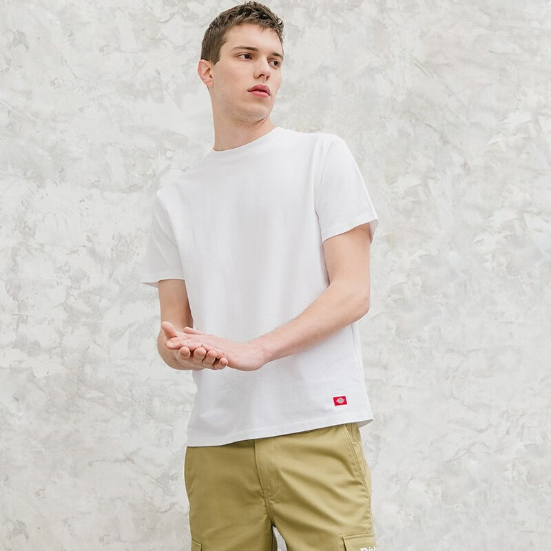 20点 dickies 纯棉短袖T恤 情侣男女同款 纯色 89元(需领券)