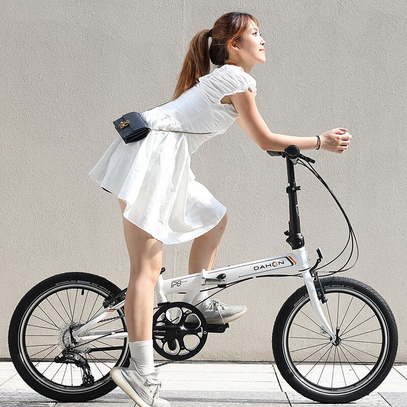 dahon大行p8折叠自行车kbc083白色20英寸8速3298元需用券