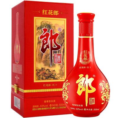 88VIP：郎酒 红花郎十53度酱香型白酒 500ml*1瓶 245.99元