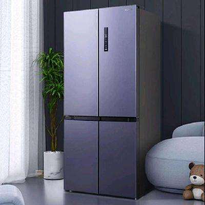 预售、PLUS会员：华凌 美的冰箱出品551十字对开一级能效双变频冰箱HR-551WSP 2