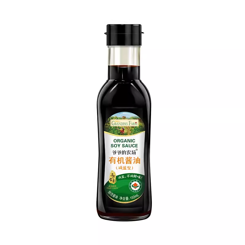 爷爷的农场 有机纯生松茸酱油（减盐型）152ml 送弯勺 20元（需买2件，共40元