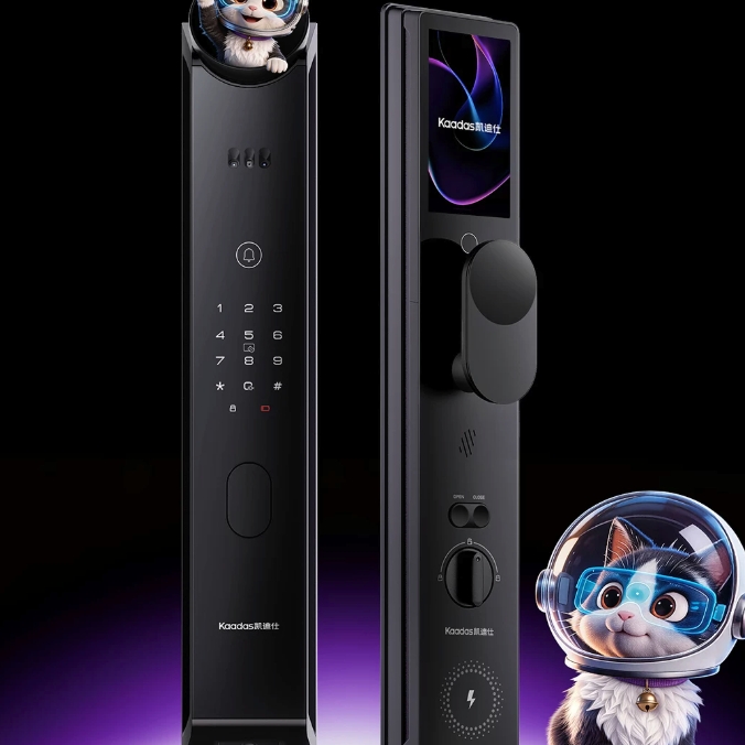 国家补贴：凯迪仕 i60Ultra 人脸识别智能门锁 双屏双摄+AI形象+语音交互+无线