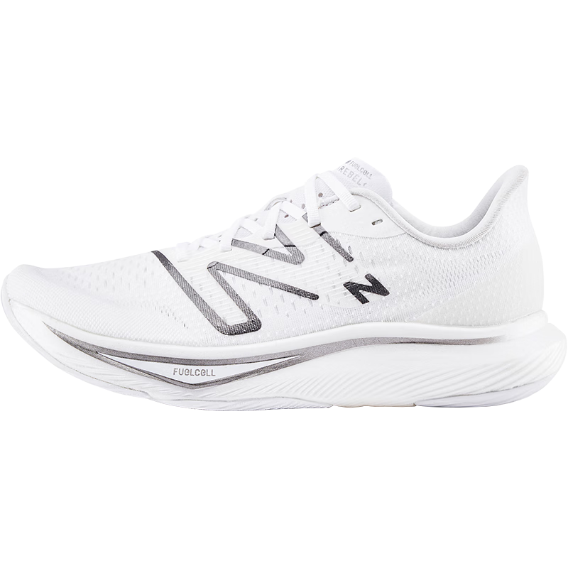 PLUS会员、百亿补贴：NEW BALANCE v3速度训练跑步鞋 白色 男款 MFCXMW3 标准鞋楦D 