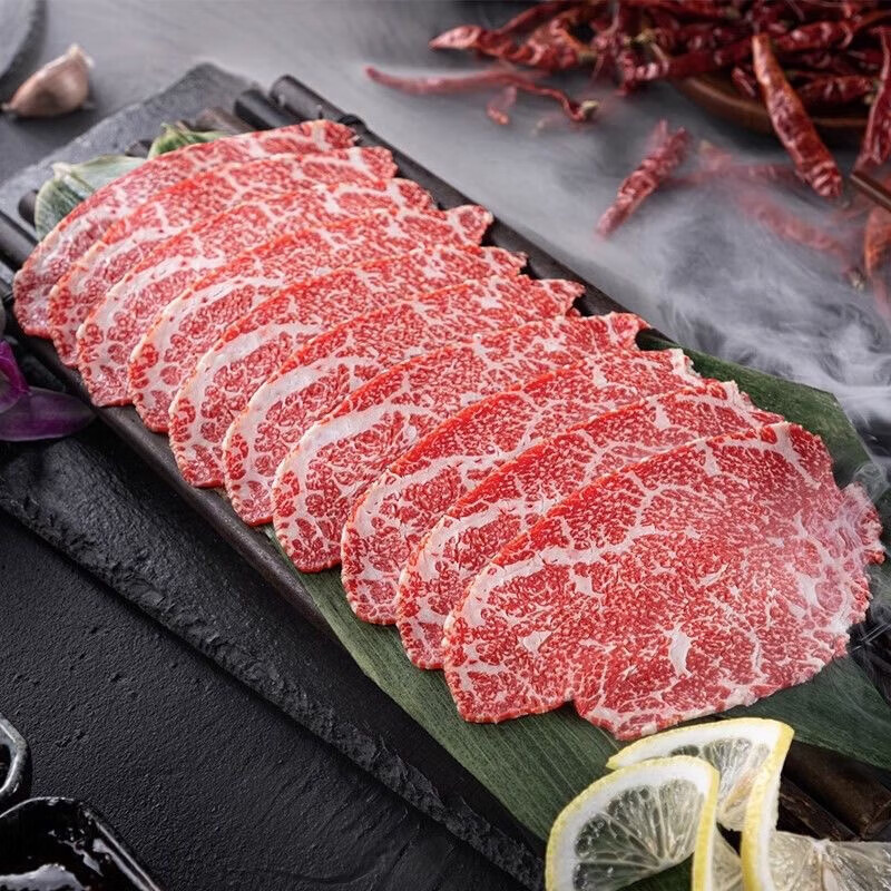 M9和牛雪花牛肉片200g*5盒 23.6元