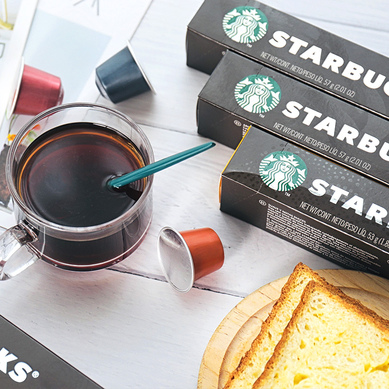 史低！Starbucks 星巴克 Nespresso 胶囊咖啡 10粒盒装*4件组合装 120.81元包邮