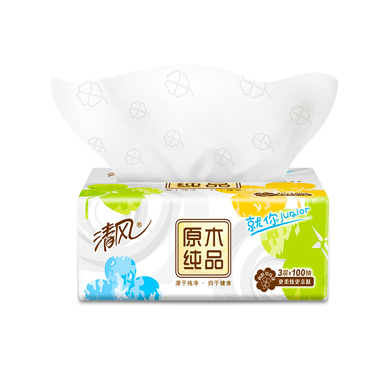 Breeze 清风 抽纸 3层100抽24包 19.63元（需买4件，需用券）