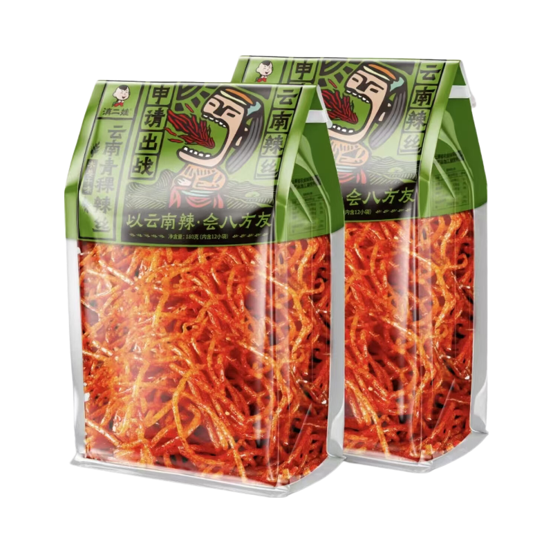 滇二娃 青稞辣丝 香辣味 180g×3包 10.93元（需试用）