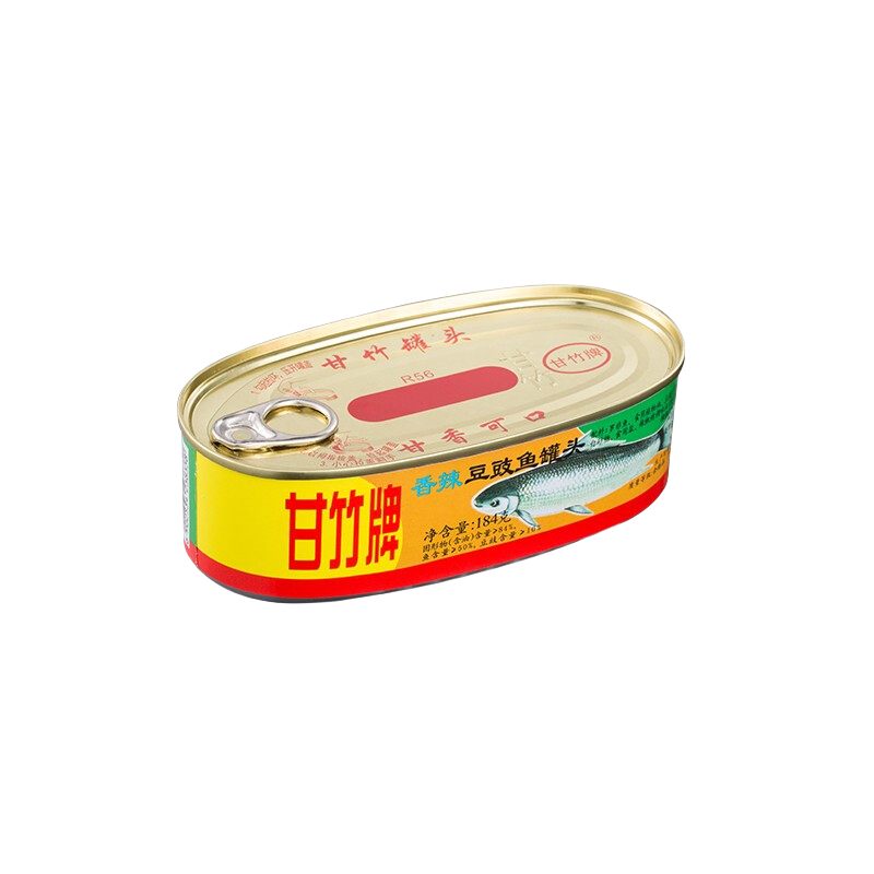 甘竹 豆豉鲮鱼罐头 香辣味 184g 7.5元 包邮