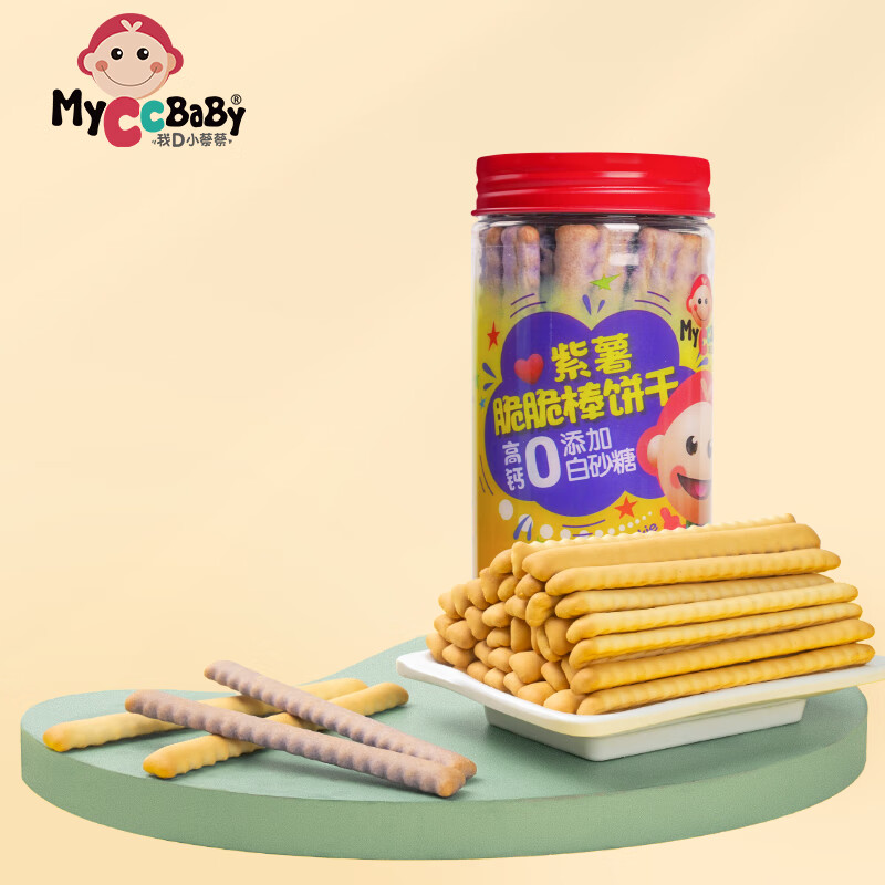 我D小蔡蔡 MyCcBaBy 脆脆棒饼干 山药味 6.76元（需买2件，需用券）