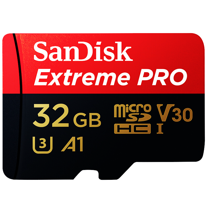 闪迪 32GB TF MicroSD 内存卡 A1 4K V30 U3 C10 至尊超极速 54.6元