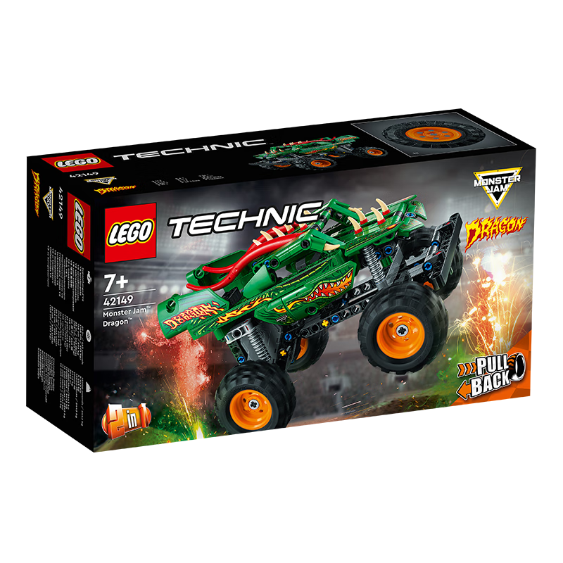 PLUS会员：LEGO 乐高 Technic科技系列 42149 烈焰飞龙*2件 166.22元（合83.11元/件）