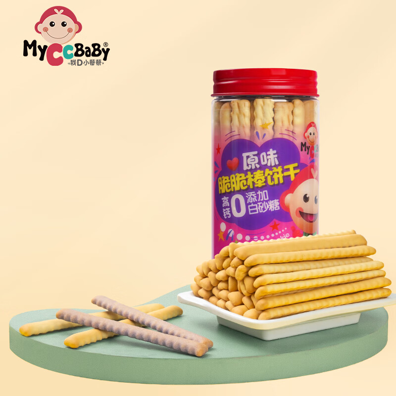 MyCcBaBy 我D小蔡蔡 脆脆棒饼干 紫薯味 12.91元（需买3件，需用券）