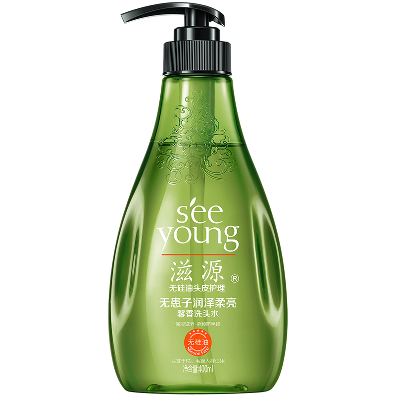 PLUS会员：seeyoung 滋源 无患子柔顺香氛洗发水 400ml *3件 47.55元.合15.85元/件(需