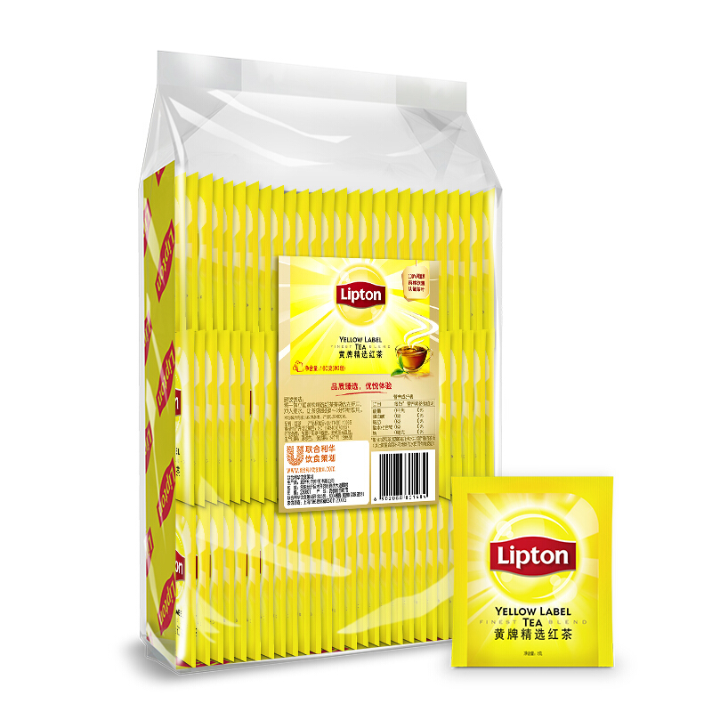 Lipton 立顿 黄牌 精选红茶 160g 39.9元（需用券）