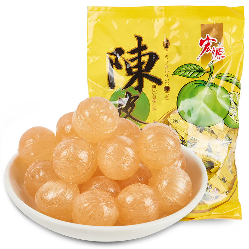 宏源 陈皮糖 355g 约122粒 9.41元