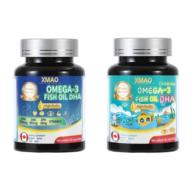 XMAOOMEGA-3FISH鱼油DHA-成人+儿童组合 券后39.9元