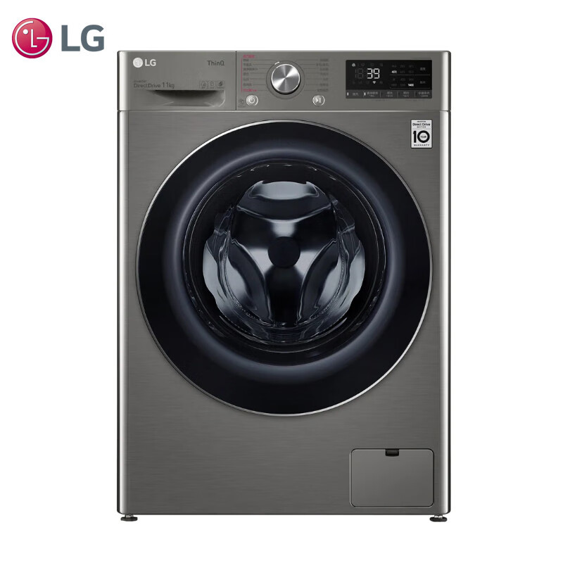 LG 乐金 洗衣机纤巧洗衣机11KG、人工智能DD电机、360°速净喷淋、钢钻玻璃门