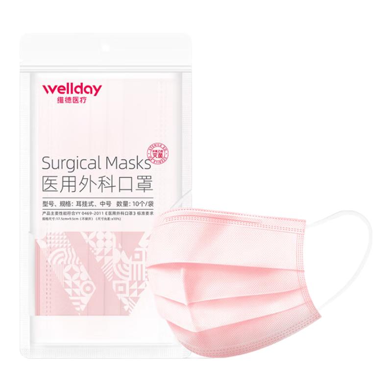 维德 一次性医用外科口罩 灭菌级 100只 14.8元（需用券）