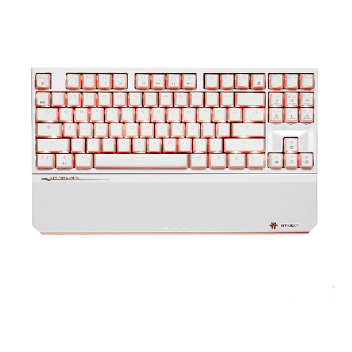 Hyeku 黑峡谷 X3 Pro 87键 2.4G蓝牙 多模无线机械键盘 桃桃气泡水 凯华BOX玫瑰红