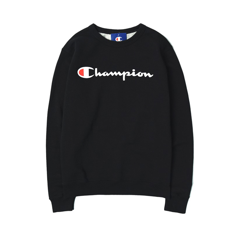 Champion 冠军网球穿搭印花运动宽松圆领加绒卫衣男女 113.05元（需用券）