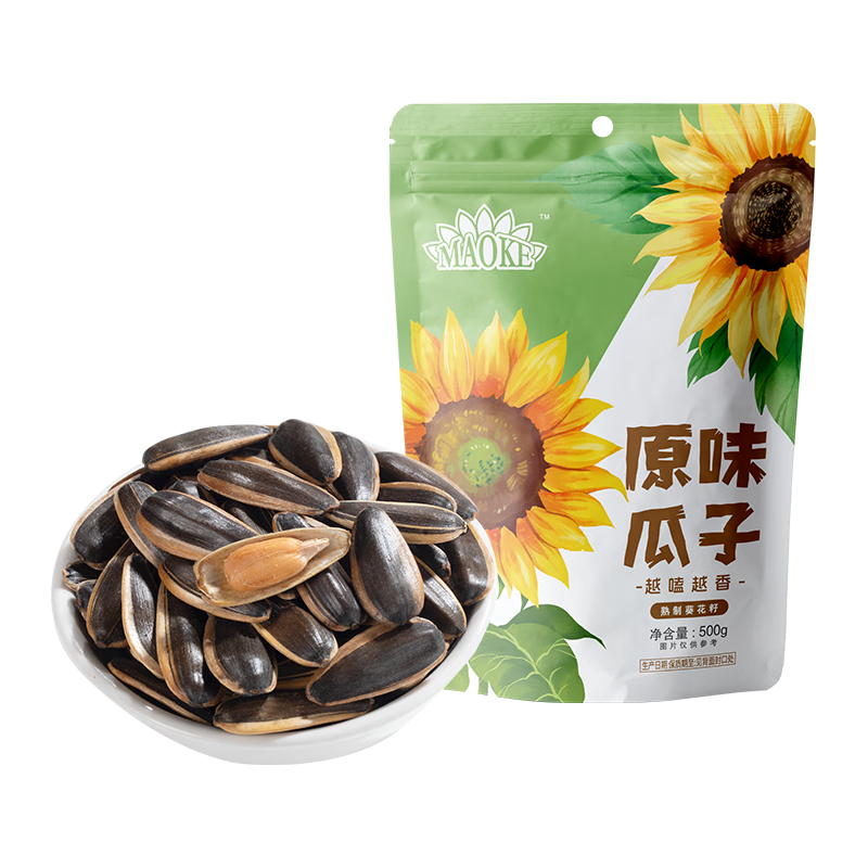 洽洽 毛嗑原味瓜子葵花籽 500g大包装 8.8元