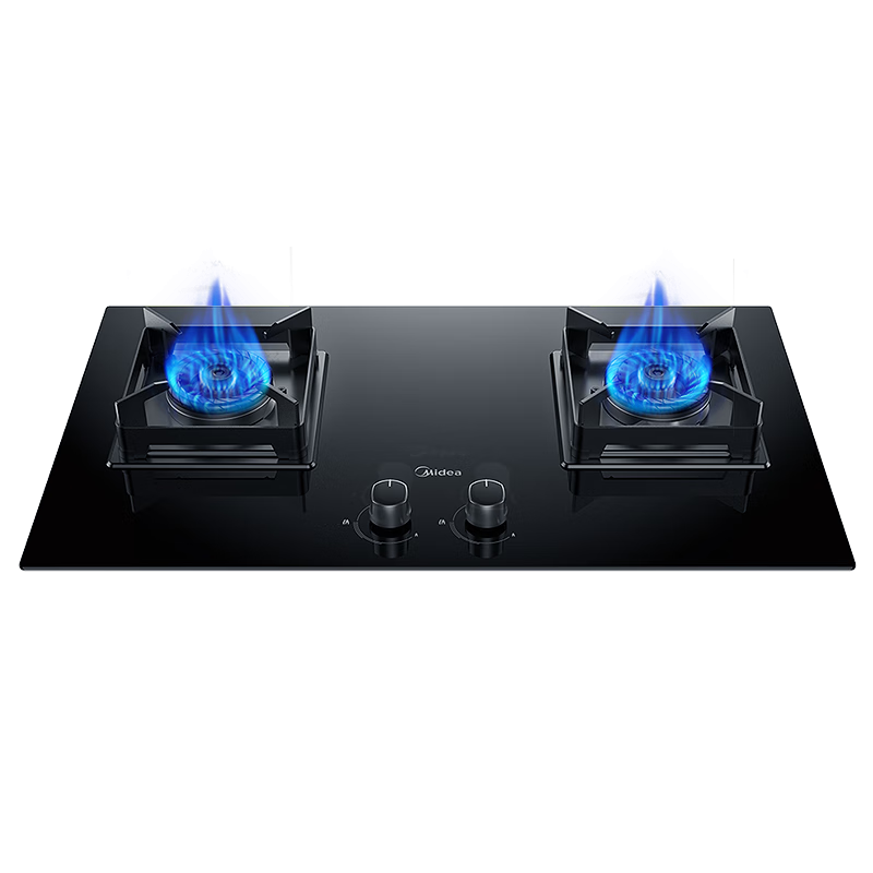 双11狂欢、plus会员：Midea 美的 燃气灶大火力家用灶具 5.0kW猛火大火灶台嵌两