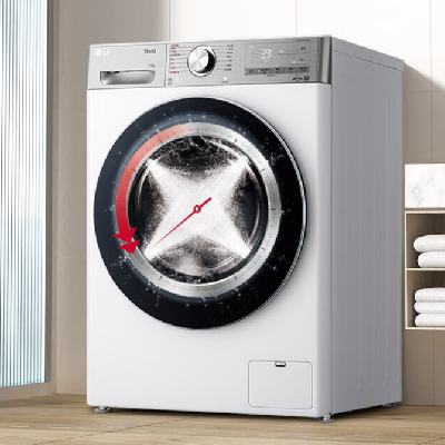 PLUS会员：LG小旋风系列 12kg超薄家用洗衣机全自动 滚筒变频 旋风速净洗 洗