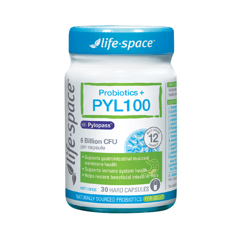 life space PYL100 益生菌胶囊 30粒 117元包邮（双重优惠）