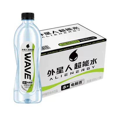 罗纳尔多同款 外星人 WAVE 淡柠檬味风味水 600mL×15瓶