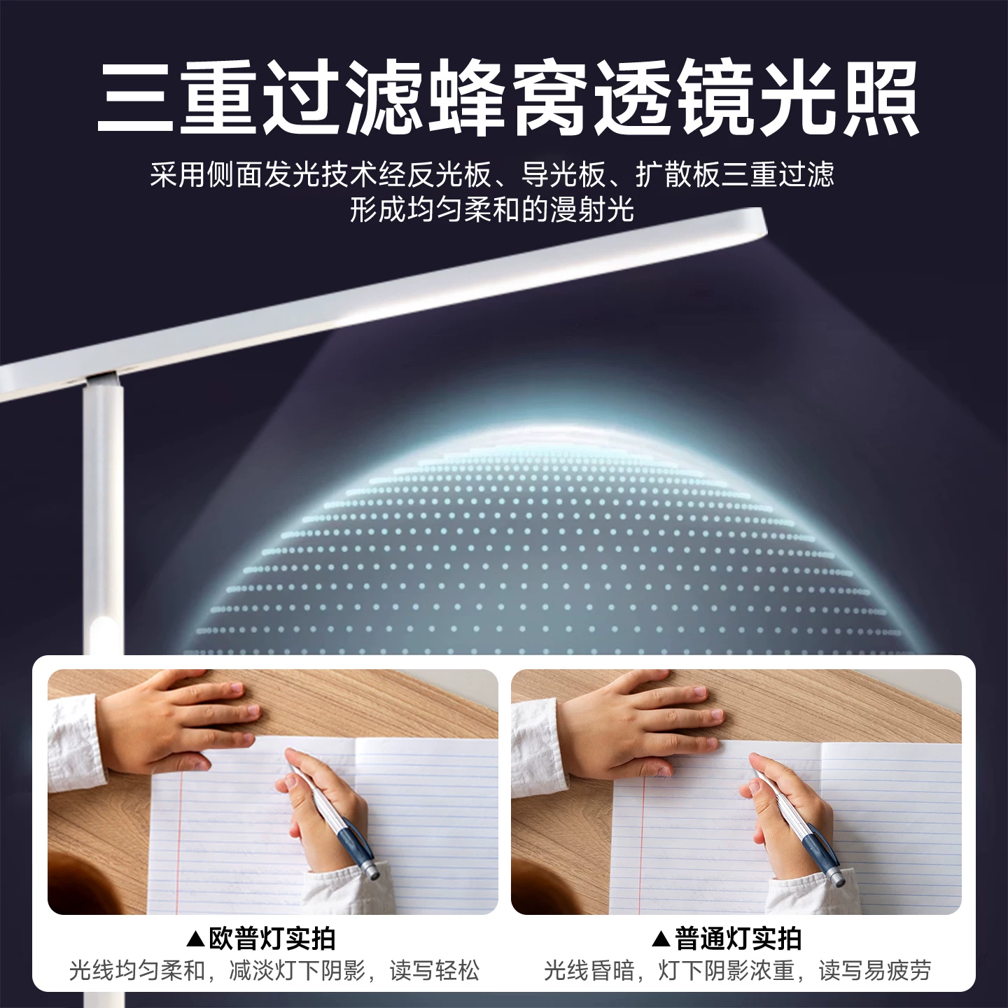 欧普照明 AAA级近视防控 护眼台灯 59元 - 线报酷