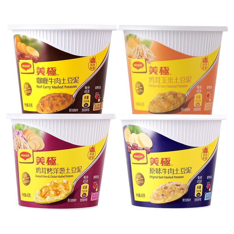 Maggi 美极 四种口味土豆泥 35g*4盒 23.9元