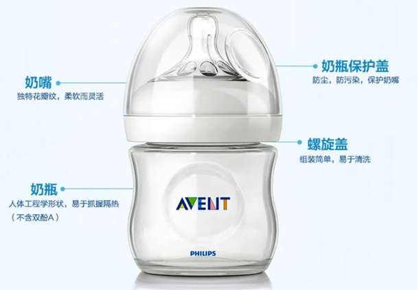 AVENT 新安怡 宽口径自然原生PP塑料奶瓶SCF690/27 125毫升*2 折67.5元（135188-100）