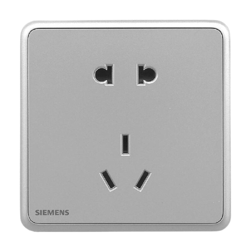 SIEMENS 西门子 灵蕴系列 5UB12143NC02 五孔插座 星辉银灰色 7.73元