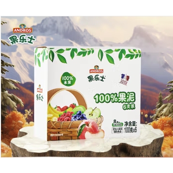 PLUS会员：Fruit Me Up 果乐士 儿童营养辅食水果泥 100g*6 37.26元（需用券）