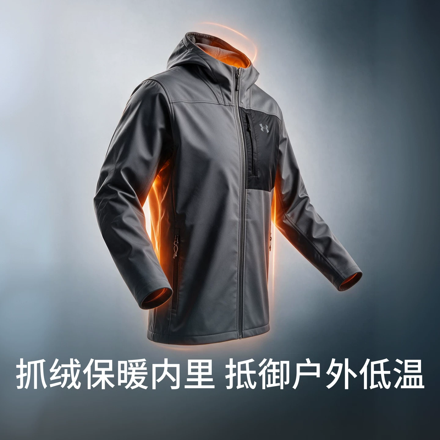 安德玛 UNDERARMOUR）ColdGear Infrared Shield男子拒水防风保暖立领运动外套1371586卡其灰290XXL 385元 - 86线报