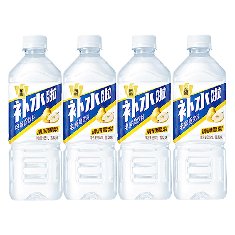东鹏特饮 555ml×4瓶 雪梨味电解质饮料 7.2元