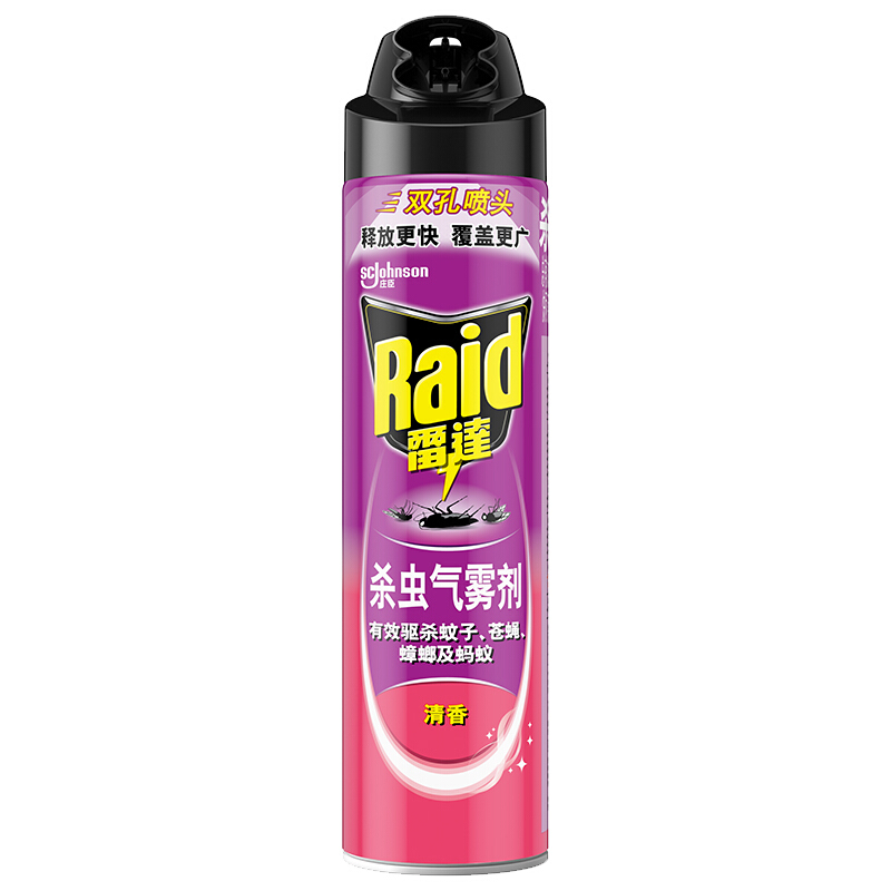 Raid 雷达蚊香 杀虫气雾剂 600ml 清香 11.96元（需用券）