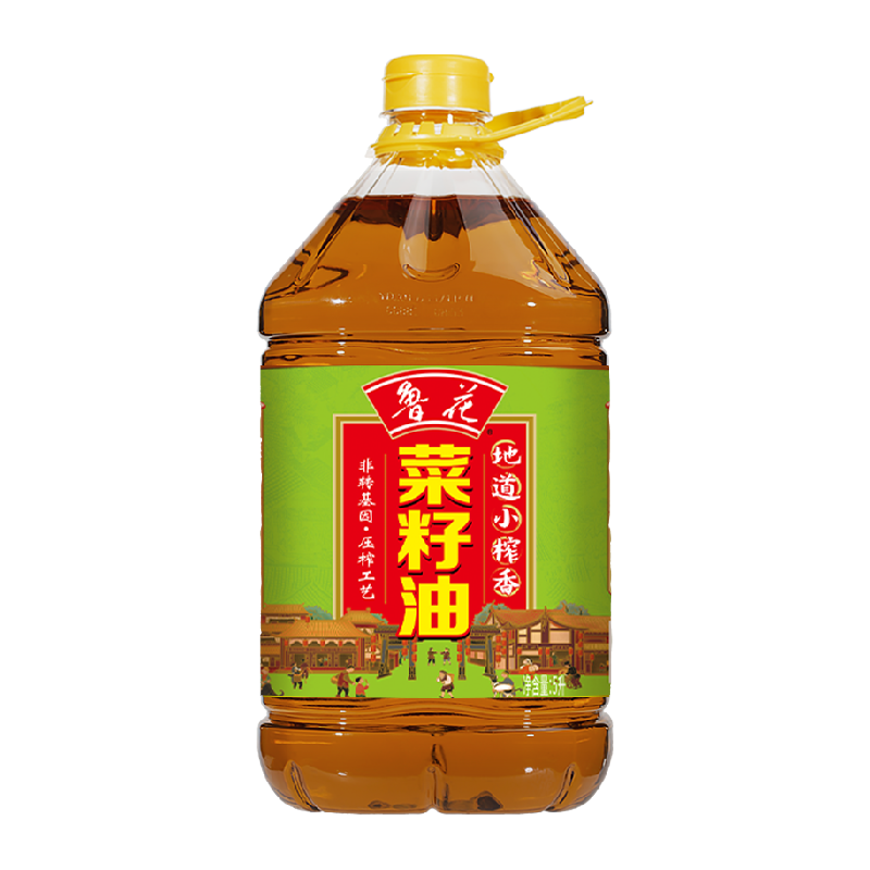 luhua 鲁花 地道小榨香菜籽油5L食用油 ￥62.6