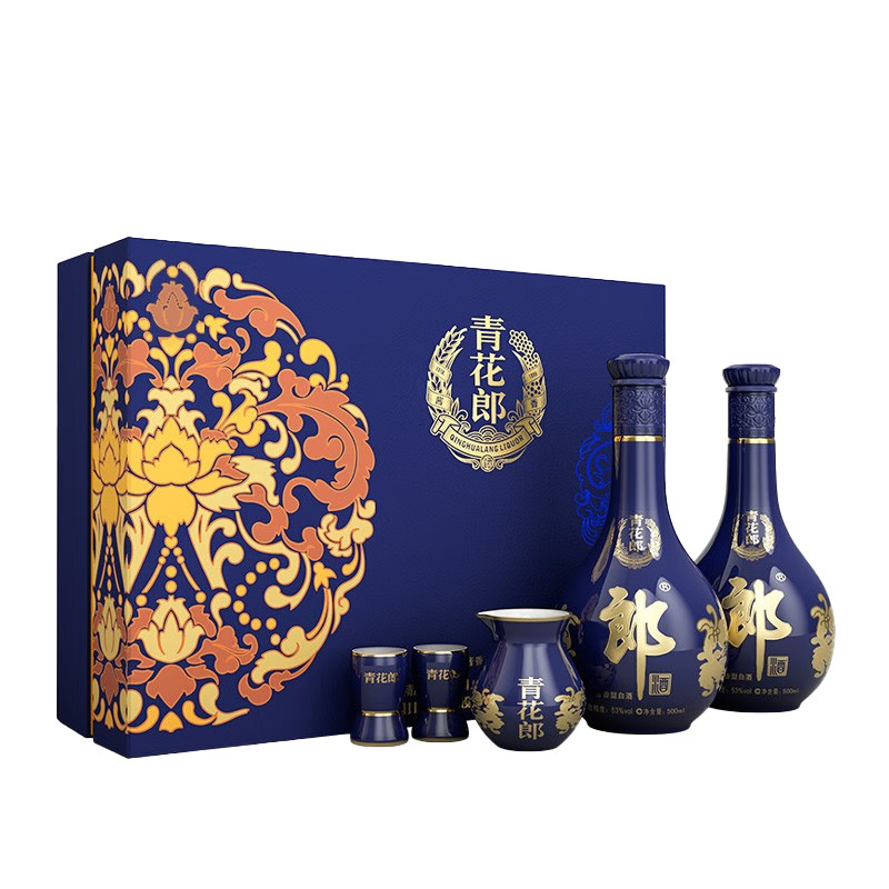 郎酒 青花郎酒 天宝洞藏 陈酿 53%vol 酱香型白酒 500ml 1500元