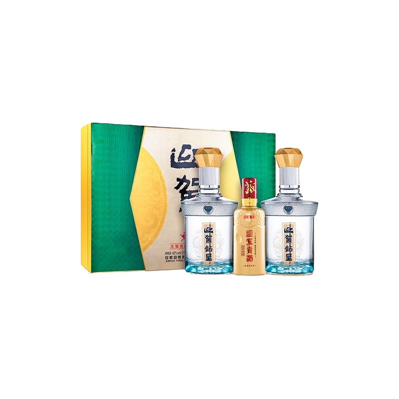 迎驾贡酒 钻星浓香型白酒42度450ml*2+125ml礼盒装 258元