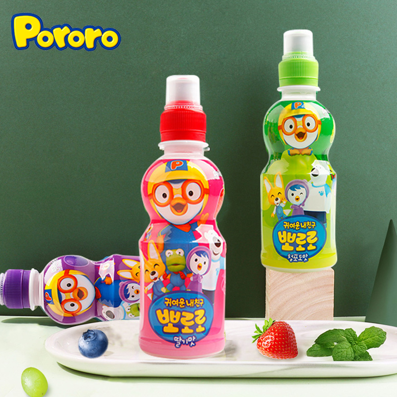 Pororo 啵乐乐儿童饮料 果汁饮品0脂无负担 哄娃拍档3岁+ 随机口味装 235ml*6瓶 