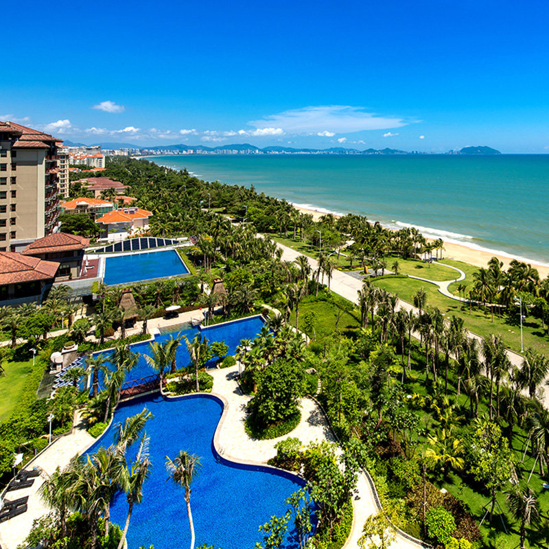 [官店直营]海旅君澜三亚湾迎宾馆海景房2-3晚含早+选含正餐 909元