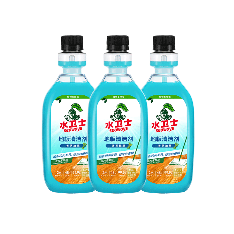 水卫士 地板清洁剂 500ml*3 11.9元（需领券）