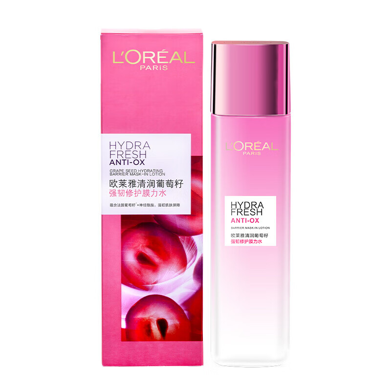 L'OREAL PARIS 欧莱雅清润葡萄籽强韧修护膜力水175ml 65.9元