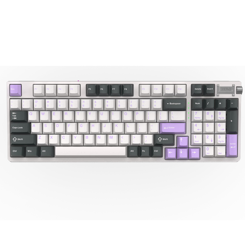 雷神（ThundeRobot）T96 暮山紫 机械键盘 有线游戏键盘 PBT键帽 96键 光轴 249元